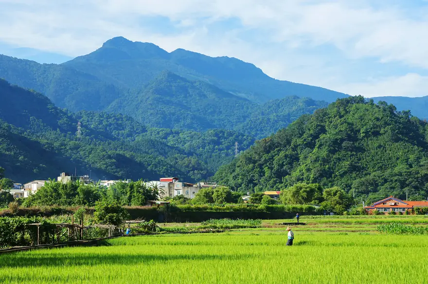 從山腳遠望加里山
